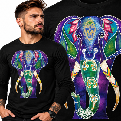 LONGSLEEVE ZWIERZĘTA SŁOŃ 3